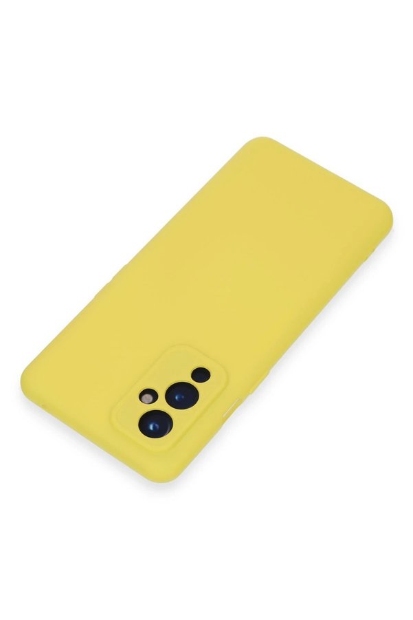 One Plus 9 Kılıf Nano İçi̇ Kadi̇fe Si̇li̇kon - Sarı - Dropx8585-7491