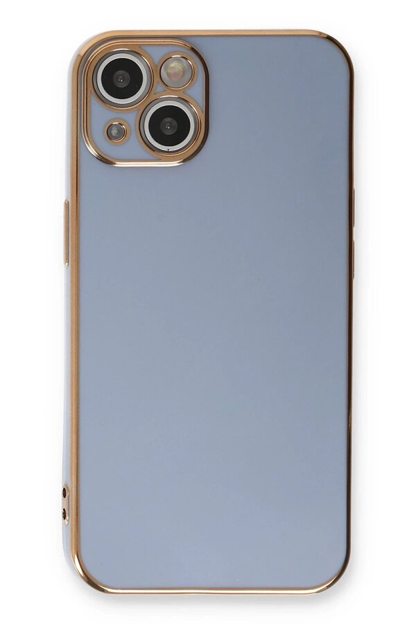 İphone 13 Kılıf Volet Si̇li̇kon - Mavi̇ - Dropx2075-4813