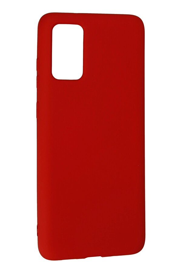 Samsung Galaxy S20 Plus Kılıf Nano İçi̇ Kadi̇fe Si̇li̇kon - Kırmızı - Dropx6481-9779