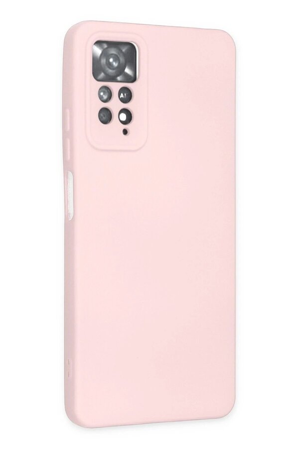 Xi̇aomi̇ Redmi̇ Note 11 Pro Kılıf Nano İçi̇ Kadi̇fe Si̇li̇kon - Pudra - Dropx1645-1399
