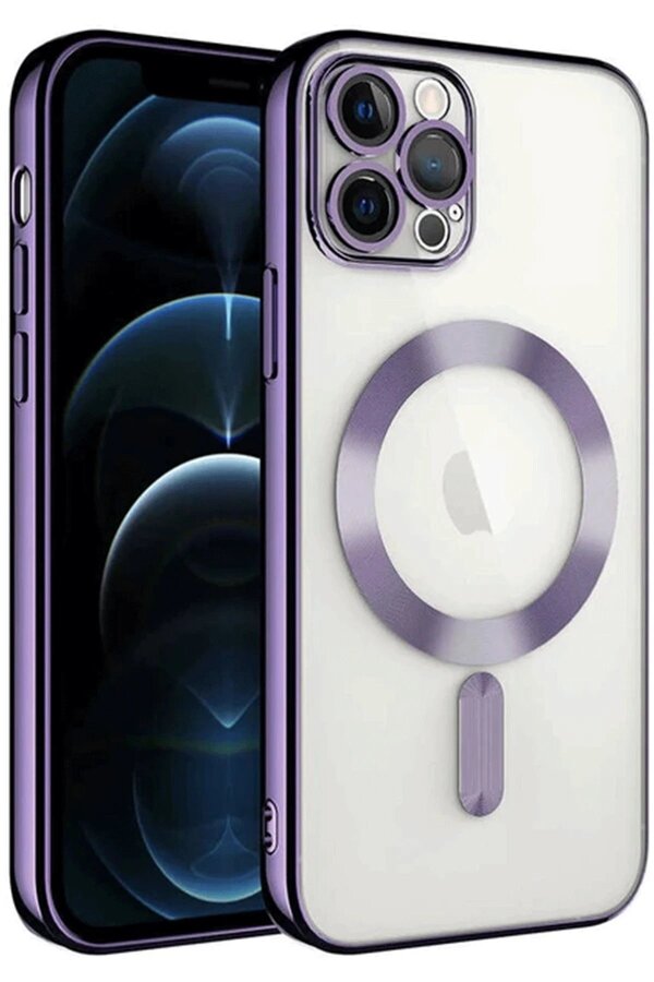 CepteToptan iPhone 14 Pro Max Kılıf Kross Magneticsafe Kapak - Mor - DROPX9305-6677
