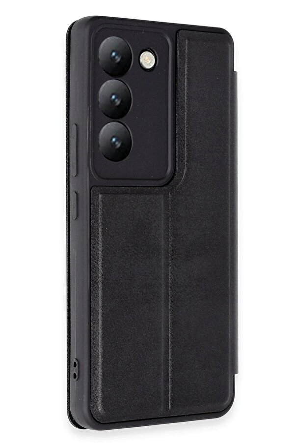 Vi̇vo V30 Li̇te 4G Kılıf Fli̇p Cover - Si̇yah - Dropx6974-6626