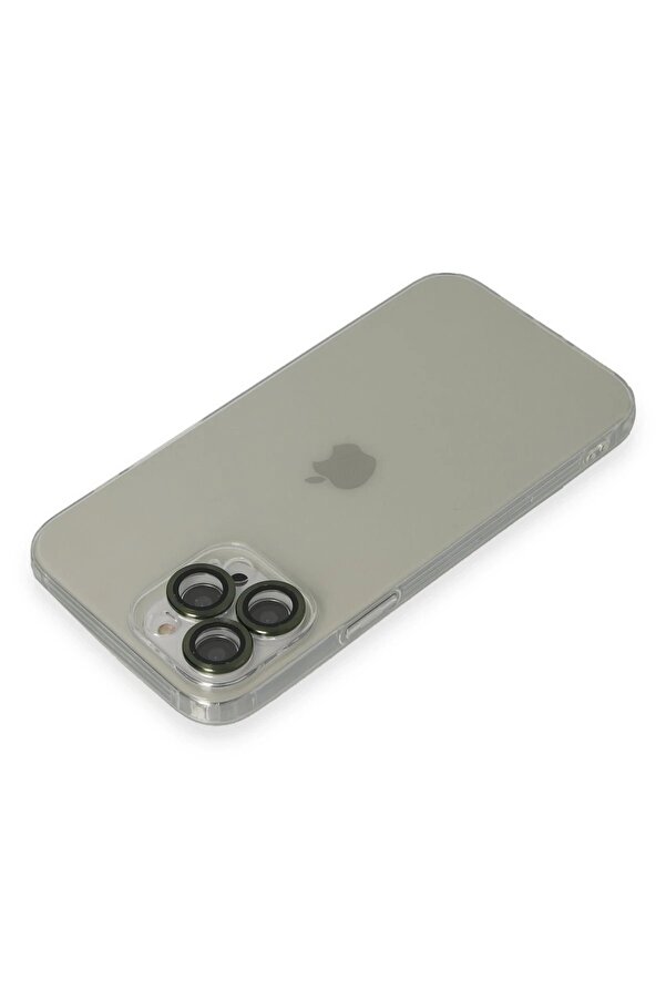 İphone 13 Pro Max Kılıf Luko Lens Si̇li̇kon - Yeşi̇l - Dropx4538-8532
