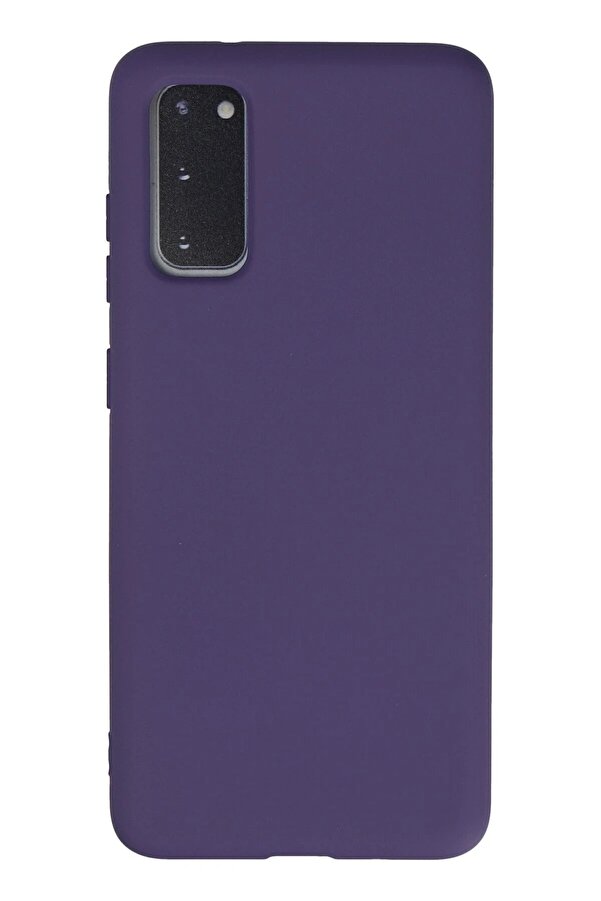 Samsung Galaxy S20 Kılıf Nano İçi̇ Kadi̇fe Si̇li̇kon - Mor - Dropx5811-7294
