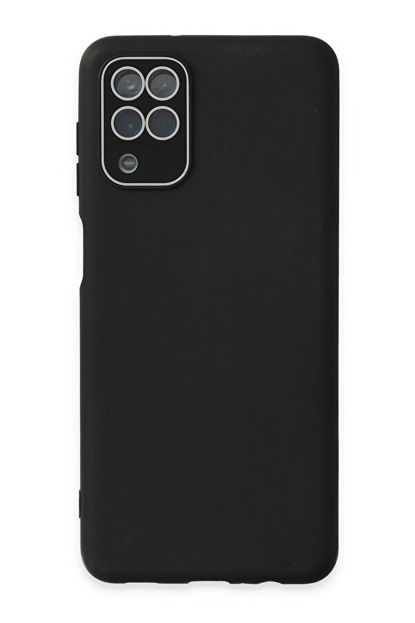 Samsung Galaxy A22 Kılıf Lansman Glass Kapak - Si̇yah - Dropx4062-5981