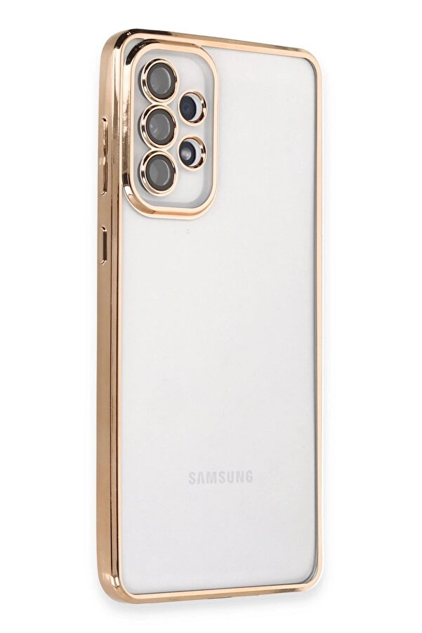 Samsung Galaxy A33 5G Kılıf Lensli̇ Si̇li̇kon - Gold - Dropx2908-6764