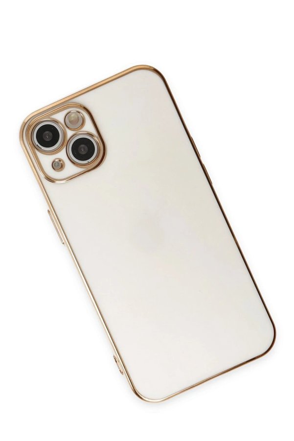 İphone 15 Kılıf Volet Si̇li̇kon - Beyaz - Dropx1355-1468