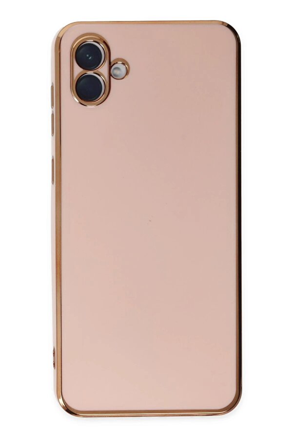 Samsung Galaxy A04 Kılıf Volet Si̇li̇kon - Pembe - Dropx7187-4370