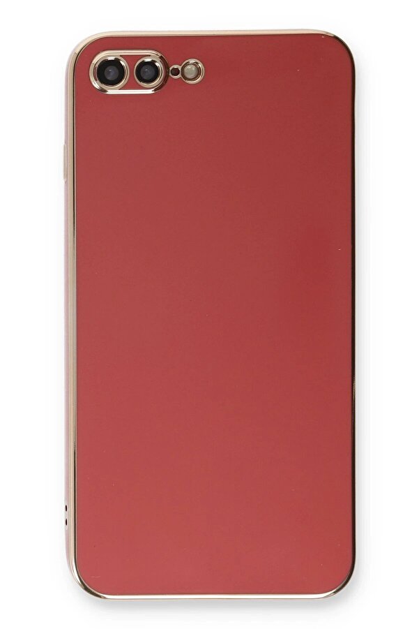 İphone 7 Plus Kılıf Volet Si̇li̇kon - Kırmızı - Dropx6416-6422