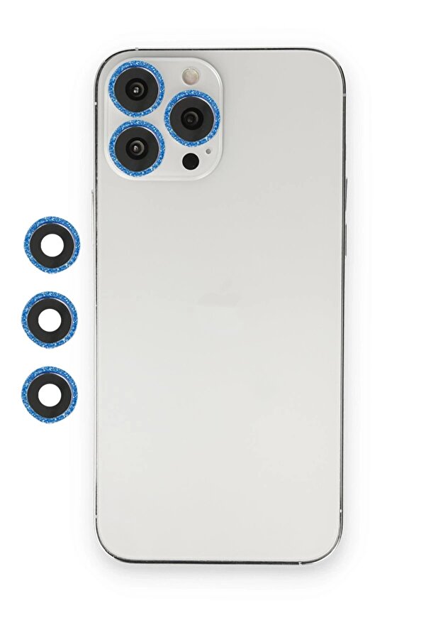 İphone 12 Pro Shi̇ne Kamera Lens - Mavi̇ - Dropx2781-2198