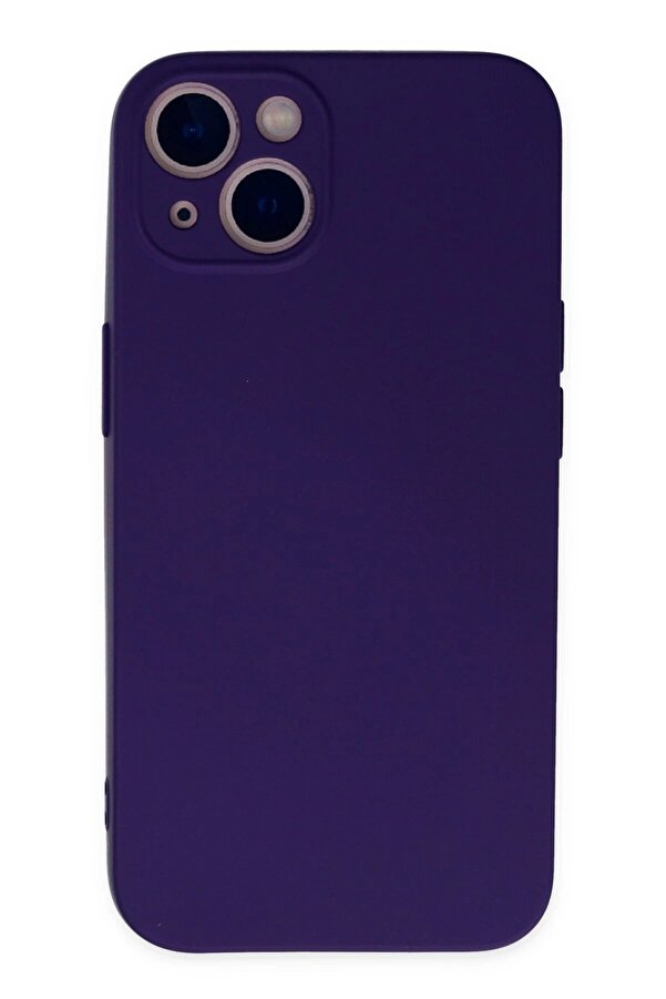 İphone 13 Mi̇ni̇ Kılıf Nano İçi̇ Kadi̇fe Si̇li̇kon - Mor - Dropx4267-5054