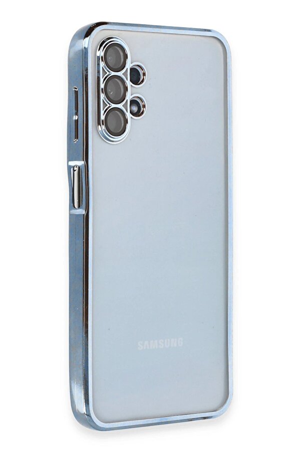 Samsung Galaxy A13 4G Kılıf Lensli̇ Si̇li̇kon - Açık Mavi̇ - Dropx2503-1006