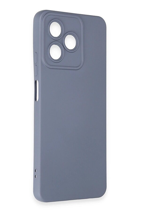 Realme C53 Kılıf Nano İçi̇ Kadi̇fe Si̇li̇kon - Gri̇ - Dropx9797-3795