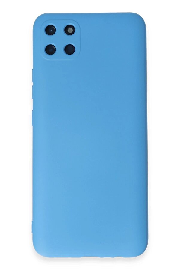 Realme C11 Kılıf Nano İçi̇ Kadi̇fe Si̇li̇kon - Mavi̇ - Dropx6994-9397