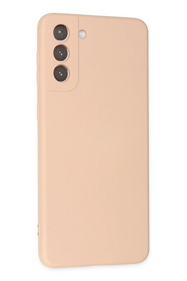 Samsung Galaxy S21 Fe Kılıf Nano İçi̇ Kadi̇fe Si̇li̇kon - Pudra - Dropx1164-5310