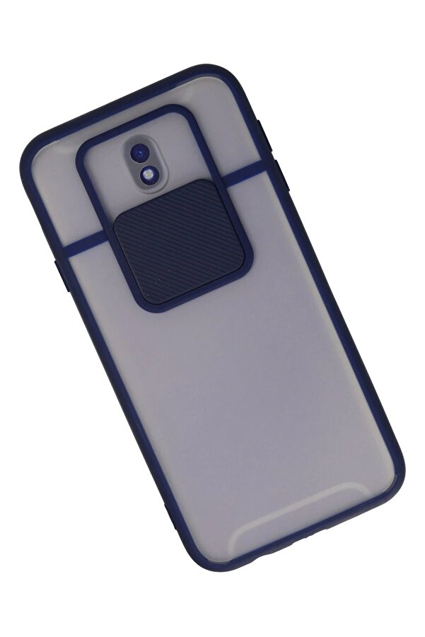 Samsung Galaxy J7 Pro / J730 Kılıf Palm Buzlu Kamera Sürgülü Si̇li̇kon - Laci̇ - Dropx2253-6875