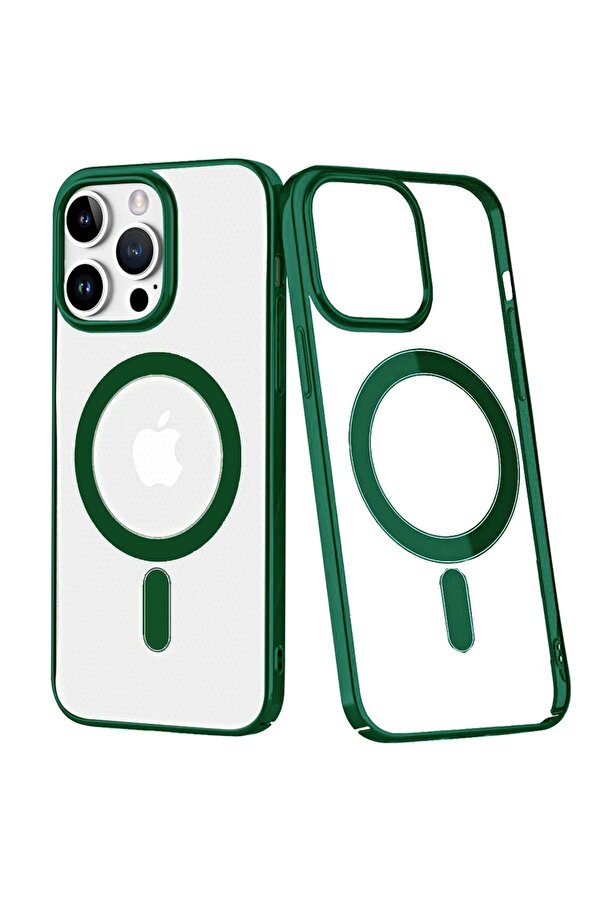 İphone 14 Pro Max Kılıf Element Magneti̇csafe Sert Kapak - Köknar Yeşi̇li̇ - Dropx6203-9113