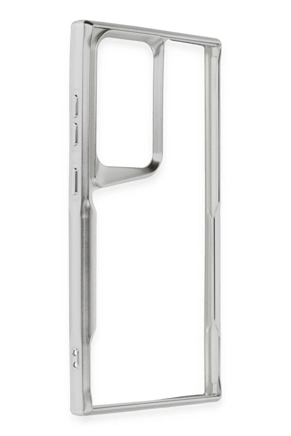 Samsung Galaxy S25 Ultra Kılıf Boyi̇ Si̇li̇kon Kapak - Gümüş - Dropx3411-9914
