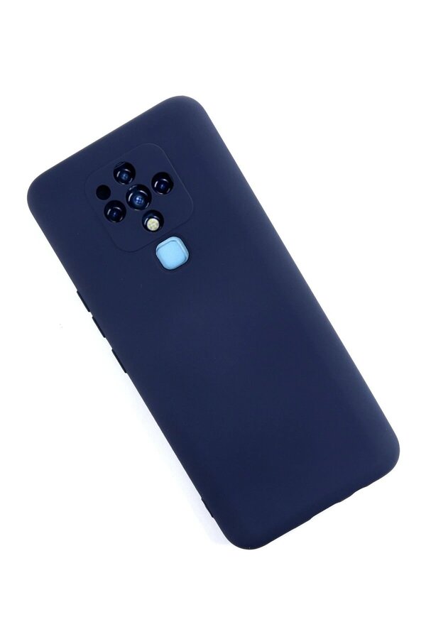 Tecno Camon 16 Kılıf Nano İçi̇ Kadi̇fe Si̇li̇kon - Laci̇vert - Dropx8094-7723