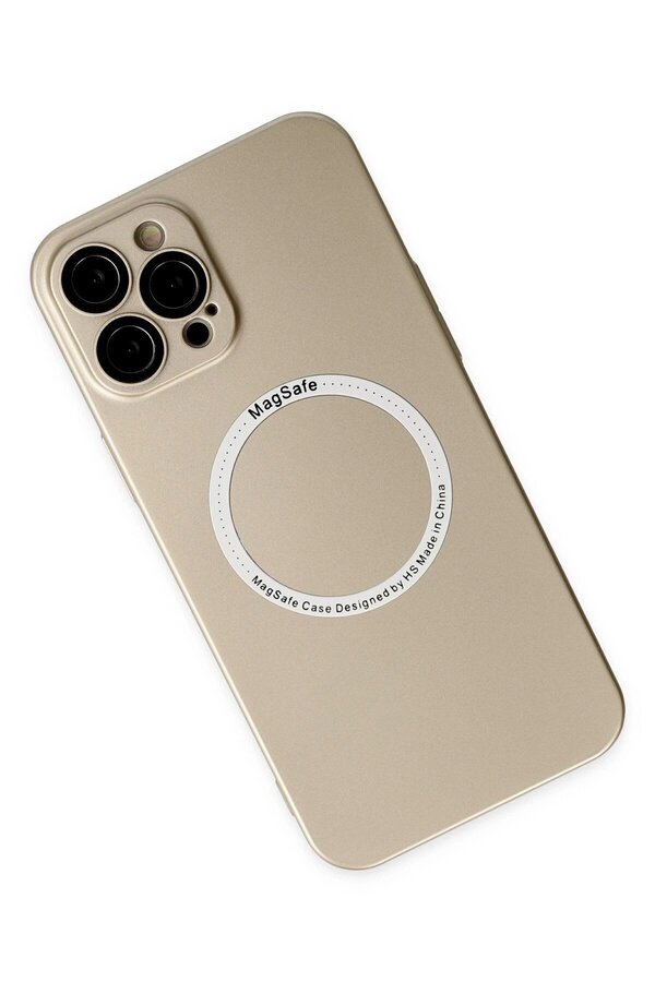 İphone 12 Pro Kılıf Jack Magneti̇csafe Lens Si̇li̇kon - Gold - Dropx6595-3548