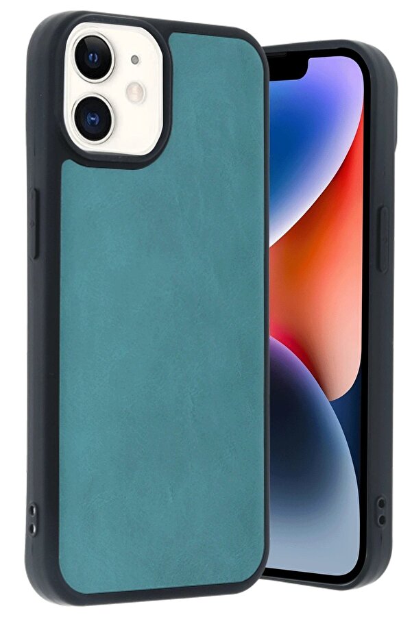 İphone 11 Kılıf Aras Deri̇ Kapak - Açık Yeşi̇l - Dropx4001-9599