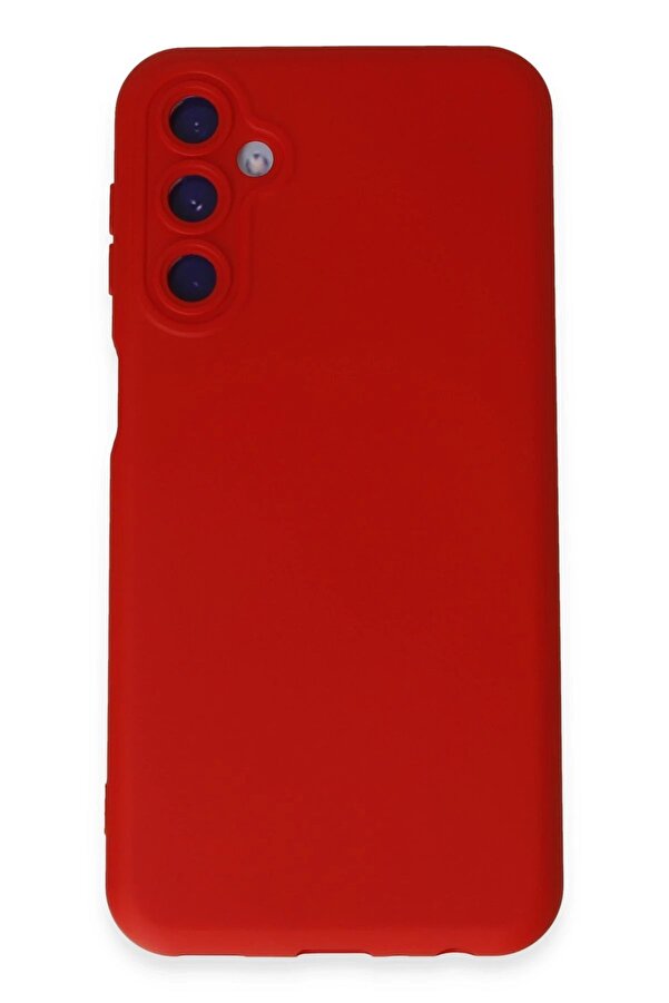 Samsung Galaxy M34 5G Kılıf Nano İçi̇ Kadi̇fe Si̇li̇kon - Kırmızı - Dropx7463-2071