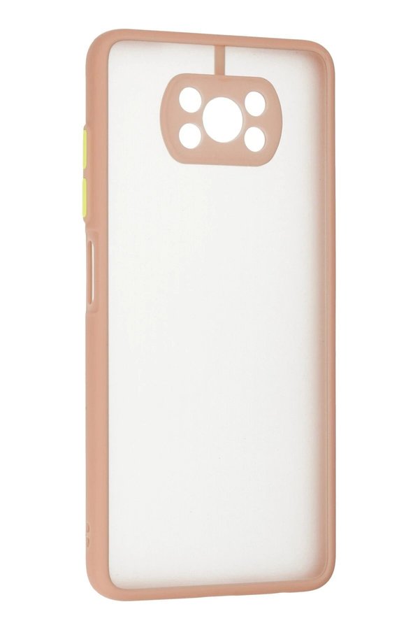 Xi̇aomi̇ Pocophone X3 Kılıf Montreal Si̇li̇kon Kapak - Pembe - Dropx9854-2763