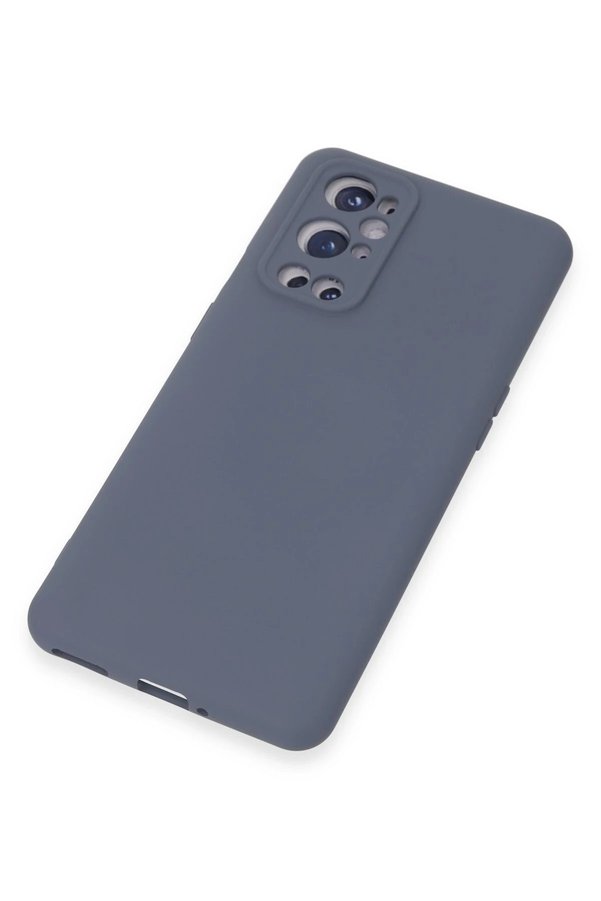 One Plus 9 Pro Kılıf Nano İçi̇ Kadi̇fe Si̇li̇kon - Gri̇ - Dropx2327-4237