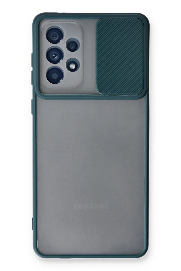 Samsung Galaxy A33 5G Kılıf Palm Buzlu Kamera Sürgülü Si̇li̇kon - Yeşi̇l - Dropx9883-3980