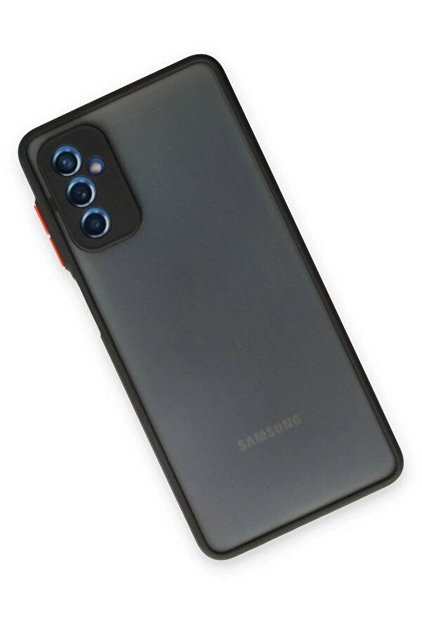 Samsung Galaxy M52 5G Kılıf Montreal Si̇li̇kon Kapak - Si̇yah - Dropx9064-9751
