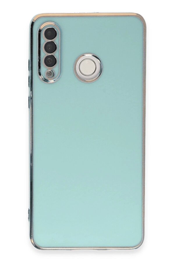 Huawei̇ P30 Li̇te Kılıf Volet Si̇li̇kon - Açık Yeşi̇l - Dropx3232-4977
