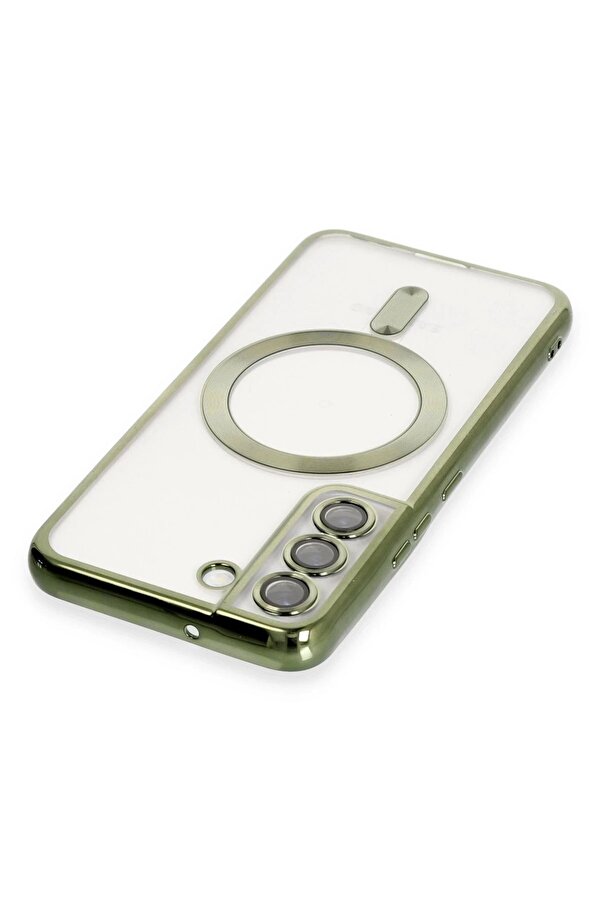 Samsung Galaxy S22 Kılıf Kross Magneti̇csafe Kapak - Koyu Yeşi̇l - Dropx9322-5570