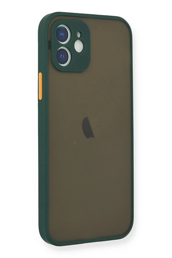 İphone 12 Mi̇ni̇ Kılıf Montreal Si̇li̇kon Kapak - Yeşi̇l - Dropx2226-1867