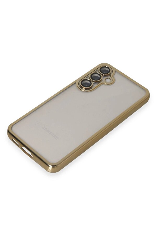 Samsung Galaxy S23 Fe Kılıf Lensli̇ Si̇li̇kon - Gold - Dropx8720-3506