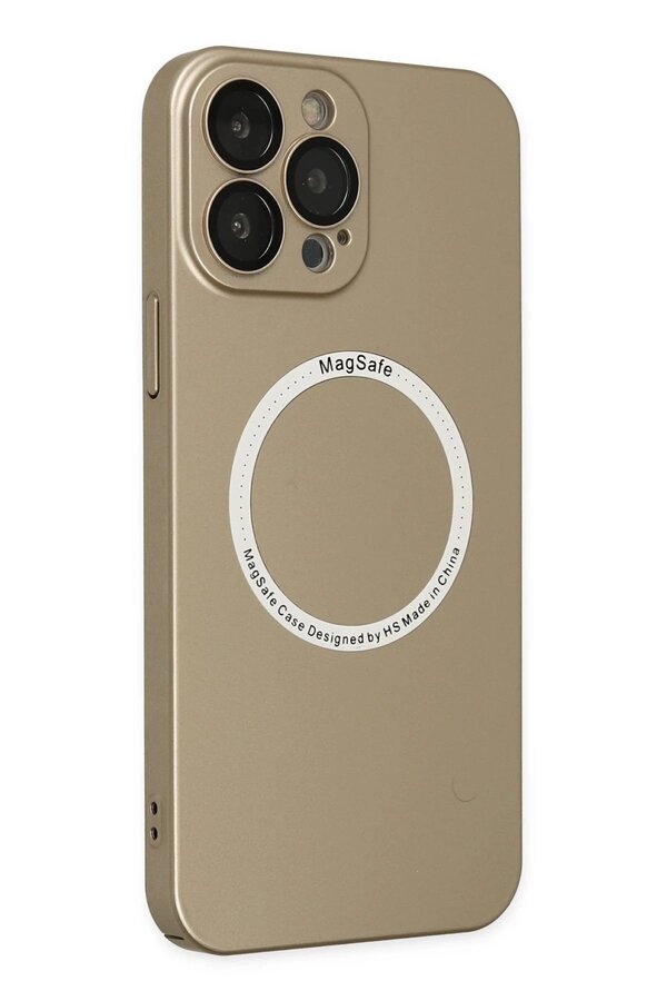 İphone 14 Pro Kılıf Jack Magneti̇csafe Lens Si̇li̇kon - Gold - Dropx4782-6770