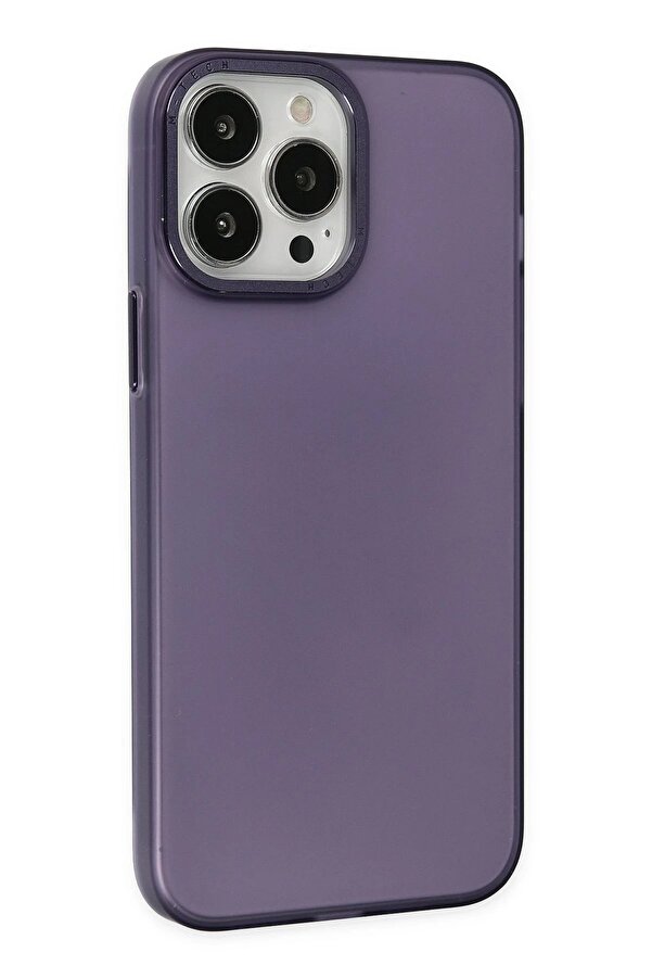 İphone 14 Pro Max Kılıf Modos Metal Kapak - Mor - Dropx8576-8059