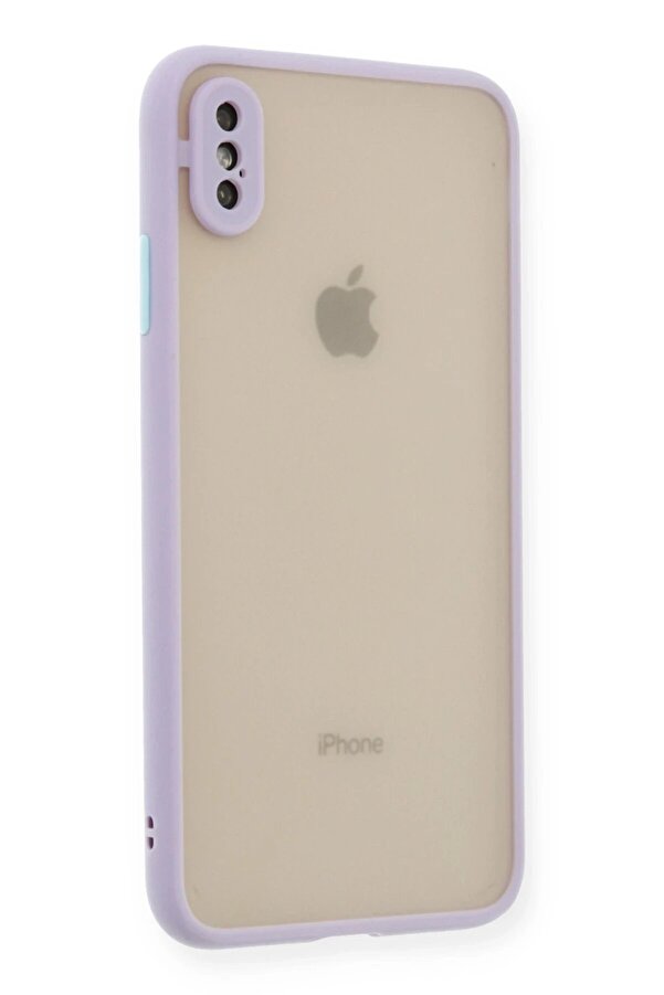 İphone X Kılıf Montreal Si̇li̇kon Kapak - Mor - Dropx4248-2958