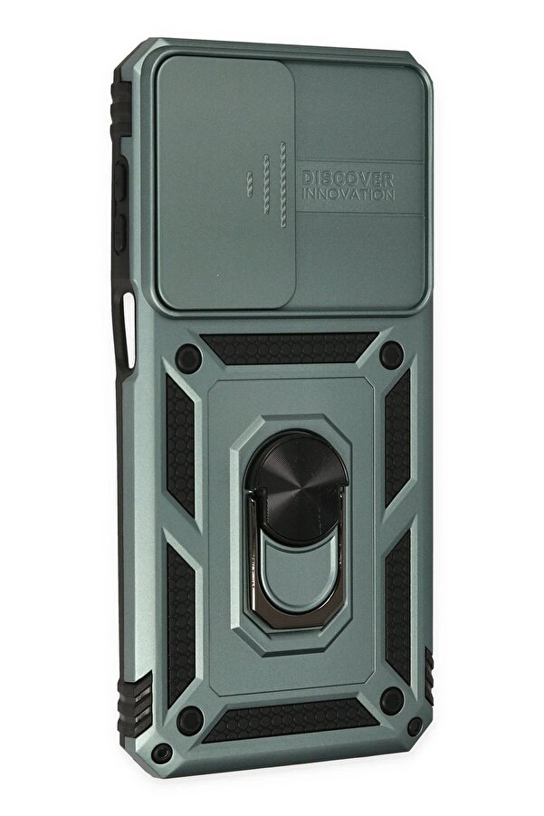 Samsung Galaxy M33 Kılıf Pars Lens Yüzüklü Si̇li̇kon - Yeşi̇l - Dropx1273-8690
