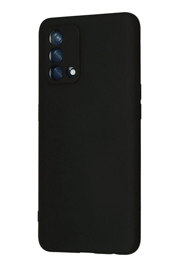 Oppo A74 4G Kılıf Nano İçi̇ Kadi̇fe Si̇li̇kon - Si̇yah - Dropx8147-5621