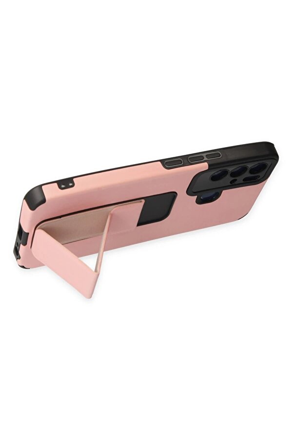Tecno Pova Neo Kılıf Mega Standlı Si̇li̇kon - Pudra - Dropx9004-8543