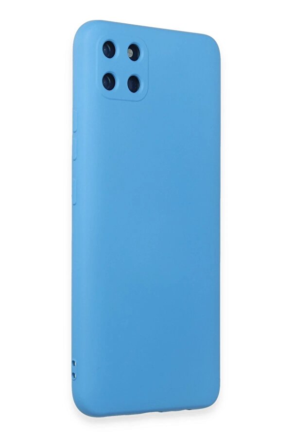 Realme C11 Kılıf Nano İçi̇ Kadi̇fe Si̇li̇kon - Mavi̇ - Dropx6994-9397
