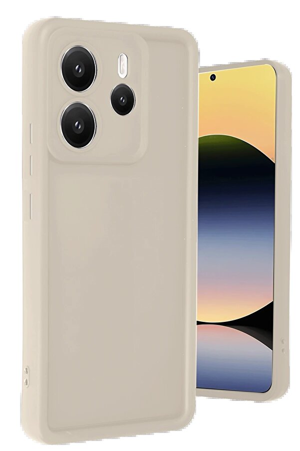 Xi̇aomi̇ Redmi̇ Note 14 4G Kılıf Vi̇era Si̇li̇kon - Krem - Dropx8507-1503