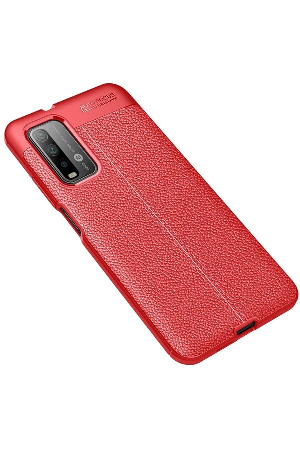 Xi̇aomi̇ Redmi̇ 9T Kılıf Auto Focus Kapak - Kırmızı - Dropx7590-9070