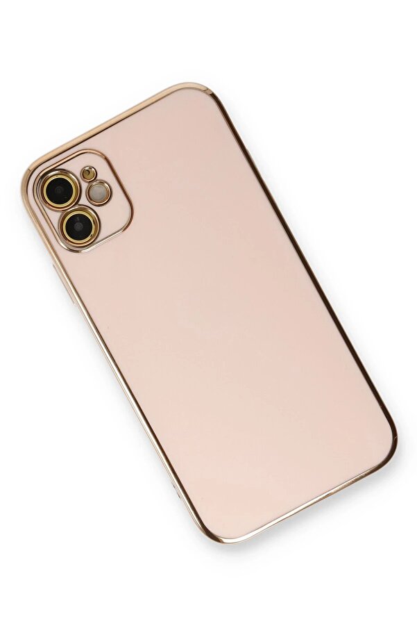 İphone 11 Kılıf Volet Si̇li̇kon - Pembe - Dropx9047-4102