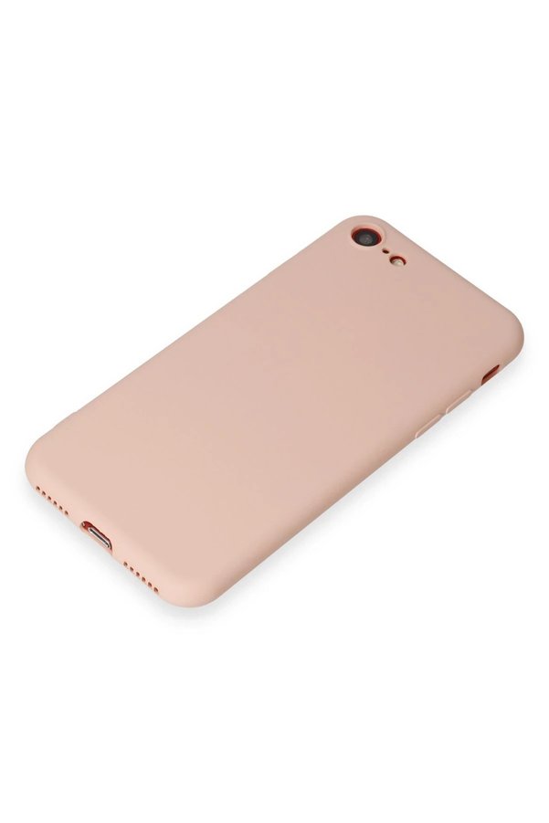 İphone 7 Kılıf Fi̇rst Si̇li̇kon - Pudra - Dropx2144-3775