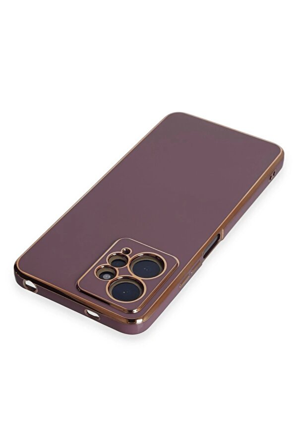 Xi̇aomi̇ Redmi̇ Note 12 4G Kılıf Volet Si̇li̇kon - Mor - Dropx2814-6334