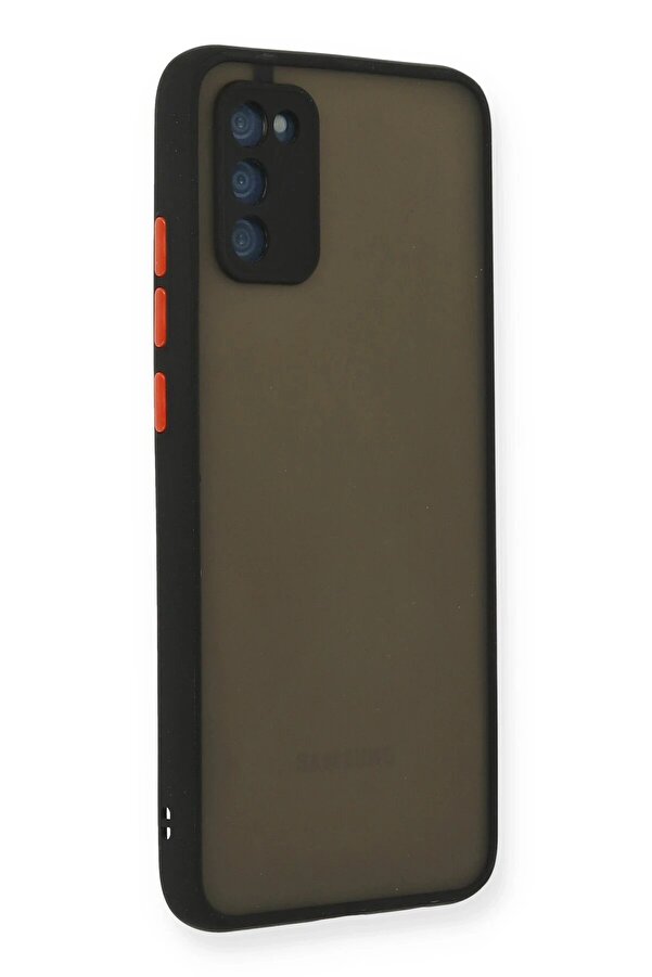Samsung Galaxy A02S Kılıf Montreal Si̇li̇kon Kapak - Si̇yah - Dropx8136-9423