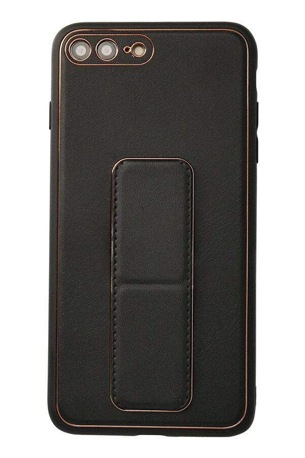 İphone 7 Plus Kılıf Coco Deri̇ Standlı Kapak - Si̇yah - Dropx3901-1033