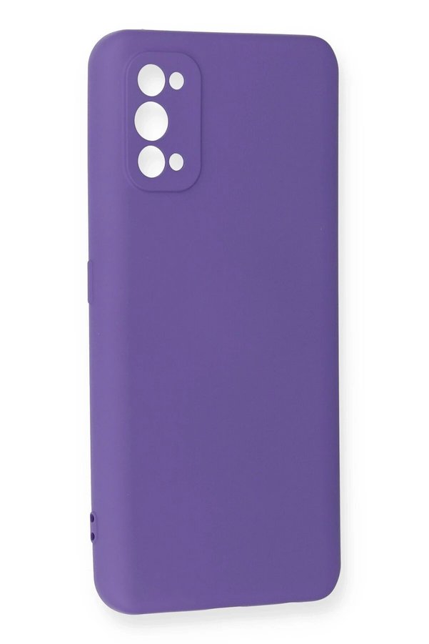 Realme 7 Pro Kılıf Nano İçi̇ Kadi̇fe Si̇li̇kon - Mor - Dropx5073-6042