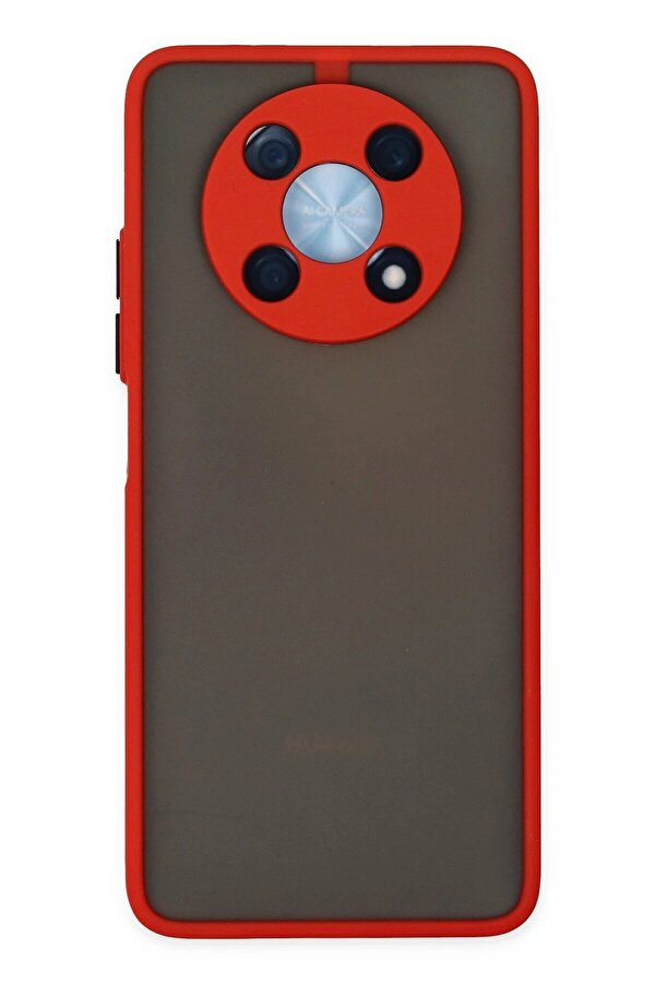Huawei̇ Nova Y90 Kılıf Montreal Si̇li̇kon Kapak - Kırmızı - Dropx8251-3834